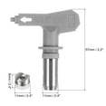 thumbnail image 3 of 2 Packs Reversible Spray Tips for Airless Sprayer 621 Paint Spray Nozzle Tips Sprayer Machine Parts, Grey, 3 of 6
