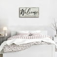 thumbnail image 4 of HFDF Canvas Wall Art for Livg Room|Welcome to Our Home|Welcome Wall Decor for Entryway|Welcome Signs for Decor|Rustic Farmhouse Canvas Prts Wall Pictures Patg Artwork Ready to Hang 10x8inch Framed, 4 of 5