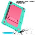 thumbnail image 3 of FIEWESEY for Samsung Galaxy Tablet S9 11 in / Galaxy Tablet S9 FE 5G 2023 Shockproof Kids Friendly Case with S Pen Holder / Kickstand / Shoulder Strap for Galaxy Tab S9 FE 10.9''/ S9 11'' (Green Pink), 3 of 6