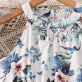 thumbnail image 4 of Lvshlubb Girls Summer Dress Floral Printed V Neck Sleeveless Halter Dresses for Vacation Beach Girls Clothing Size 8-12, 4 of 7