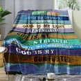 thumbnail image 3 of Christian Gifts for Women, Bible Verse Blanket Religious Gift Healing Throw Blanket with Inspirational Thoughts Prayer Blankets Mother''s Day Birthday Gifts Spiritual Gifts for Women 40"x50", 3 of 5