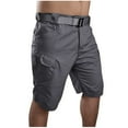 thumbnail image 2 of gakvbuo Cargo Shorts For Men Cargo Pants Plus Size Bermuda Shorts Joggers Sweatpants Shorts Loose Fit Knee Length With Pocket Straight Button Zipper Sport Shorts, 2 of 3