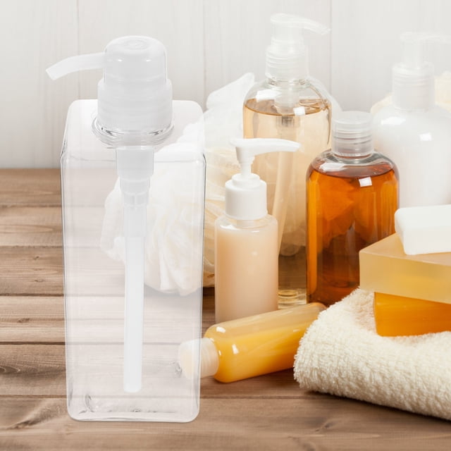 CRAFTHROU 2Ud Dispensadores Para Jabón Líquido Y Shampoo Transparentes De Material Petg Para Hogar