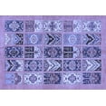 thumbnail image 1 of Ahgly Company Indoor Rectangle Abstract Blue Modern Area Rugs, 6' x 9', 1 of 4