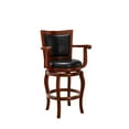thumbnail image 2 of Boraam Jones 29" Swivel Bar Stool - Black/Cherry, 2 of 5