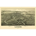 thumbnail image 2 of Fowler 18x13 White Modern Wood Framed Museum Art Print Titled - Latrobe Pennsylvania - Fowler 1900, 2 of 4