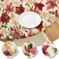 thumbnail image 4 of Multicolor Christmas Floral Pattern Round Fitted Tablecloth with Elastic Edge,Dining Table Cover Waterproof,Outdoor Round Tablecloth for Camping,Dining,Indoor and Outdoor, 4 of 7