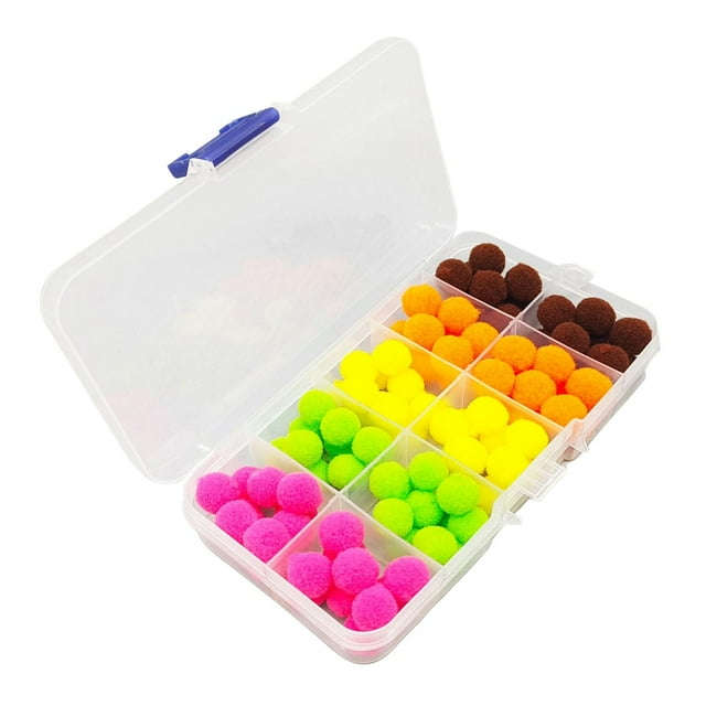 Caja de cebo de pesca Sunnimix bolas de pesca 8-10mm 5 colores materiales para atar moscas