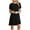 B1 Black Plus Size Summer Dresses Clearance Under $5, variant on Summer Spring Casual Loose Mini T Shirt Sun Dress for Womens Under $10 Short Sleeve Plain Swing Flowy Petite Dresses Crew Neck Tunic Holiday Outfits Western Dress
