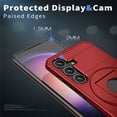 thumbnail image 5 of Allytechgroup Lightweight Case for Samsung Galaxy S21,Rotatable Ring Kickstand,Sliding Lens Cover,Enhanced Camera & Screen Full Body Protection Shockproof Case for Samsung Galaxy S21, Red, 5 of 6