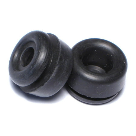 

3/8 x 3/4 x 1/2 Black Rubber Grommets (12 pcs.)
