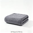 thumbnail image 3 of Kyusrd Hand Towels for Bathroom,Cotton Soft Absorbent Decorative Hand Towel for Face Spa Bath Gym Kitchen,Gray,34x74cm, 3 of 7