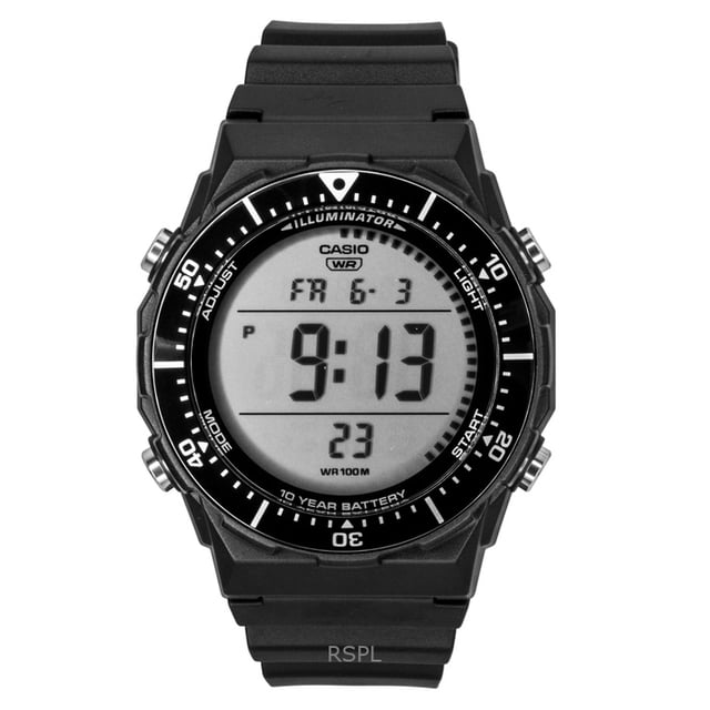 Casio Multifunctional Digital Resin Strap Quartz AE-1700H-1AV 100M Men's Watch