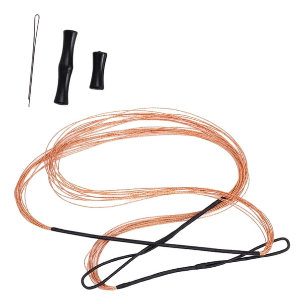Protector de dedos para cuerda de arco largo de 50 pulgadas, protector de dedos para flecha y cuerda de arco recurvo Negro