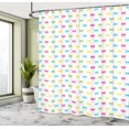 thumbnail image 4 of Ambesonne Dragonfly Shower Curtain, Colorful Pattern Wings, 69"Wx75"L, Magenta Blue Green, 4 of 4