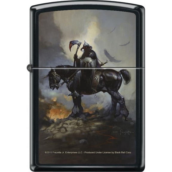 Zippo Refillable Pocket Lighter, Death Dealer by Frank Frazetta