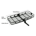 thumbnail image 5 of VEVOR Hitch Cargo Carrier,70" x 30" x 6", 500 lbs Capacity Hitch Cargo Carrier with Ratchet Straps & Cargo Bag, Folding Hitch Mount Cargo Carrier with Hitch Lock for 2" Receiver, Fit for SUVs, 5 of 9