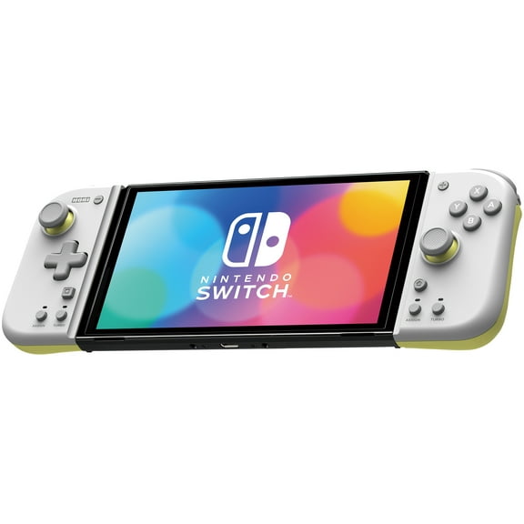 Switch Accessory:  Controller - HORI Split Pad Compact - Grey & Yellow:  Officially Licensed by Nintendo