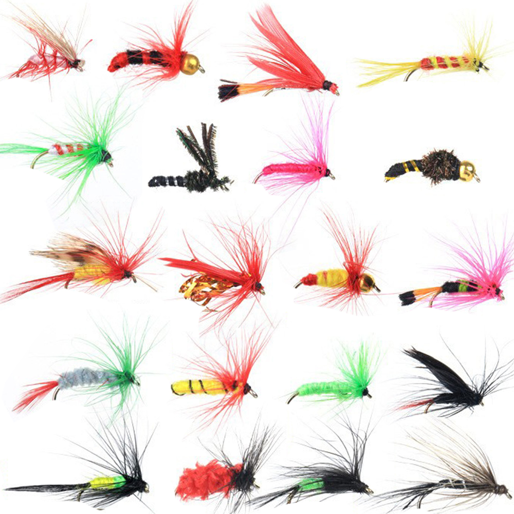 Hook,100pcs Flies Kit With Box Flies Fapao Flies Freshwater Seawater Mewmewcat Multicolor