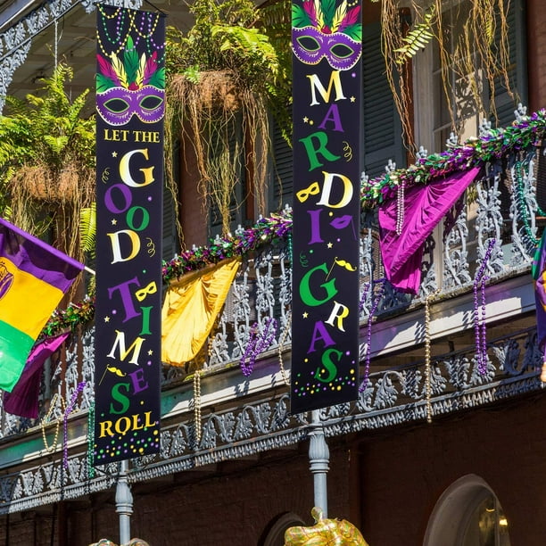 mardi gras porch ideas