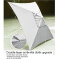 thumbnail image 2 of ZOUSSIQI Parasol Canopy, Square Patio Umbrella Tent Without Frame, 4 Bone Polyester Replacement Cover, Outdoor Table Market Patio Umbrella Replacement Top Cover for Backyard Garden Lawn CA919-9214, 2 of 9