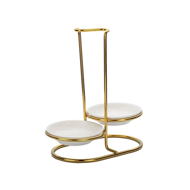 Cucharones para sopa, soportes para cucharas de pie, soporte vertical de acero inoxidable, cucharón vertical blanco redondo doble
