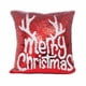 thumbnail image 1 of Rojo de lentejuelas copo de nieve Reno letra patrón sofá decoración del hogar fundas de almohada de coche funda de almohada suave funda de almohada 40x40cm AweSitey JR0775-02, 1 of 5