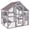 Grey-69.8" L x 55.1" W x 69.8" H, variant on Aivituvin Catio Outdoor Cat Enclosure Window Cat House Wall Mounted Wooden Cat Cage with Scratching Posts,Resting Box