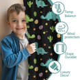 thumbnail image 3 of Black Dinosaurs Eggs Cacti Pattern Insulated Teens Curtains Set Of 2, Bedroom Essentials, Toddler Room Decor 52"x84", 3 of 5