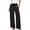 Black, variant on Pants for Women Summer Fall Trousers Wide Leg Pull On Solid Straight leg Fashion Elastic Waist Womens Pants Pockets