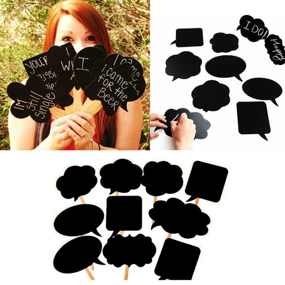 KALLORY 2 Sets 20pcs Adorable Photo Props for Birthday Wedding Party DIY Decoration Graduation Party Photography