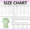 thumbnail image 4 of felwors Womens Blouses Dressy Casual Satin V Neck Short Sleeve Shirts Business Casual Tops for Women(Mint Green, S), 4 of 8
