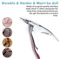 thumbnail image 4 of Nail Clipper Stainless Steel Fake Nail Tip Clipper Premium Adjustable Artificial False Nails Edge Cutter Kit Nail Trimmer Blade Tool For Nail Salon Beauty Design DIY Nail Art, 4 of 9