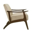 thumbnail image 4 of Lexicon Carlson Velvet Upholstered Accent Chair in Light Brown, 4 of 6