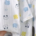 thumbnail image 3 of mgoYE Kids Pajamas Boys 6 12 18 24 Months 2T 3T 4T 5T Girl Clothes Letter Graphic Long Sleeve Shirt T-Shirt Tops + Casual Pants Outfit Set(Light Blue,4-5 Years), 3 of 3