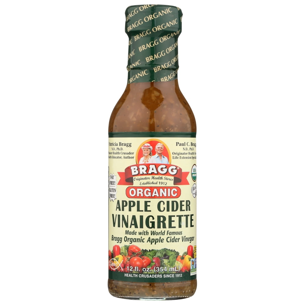 Bragg Organic Raw Apple Cider Vinaigrette Dressing, 12 Fl Oz. Walmart