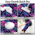thumbnail image 7 of 1pc Floral Pattern Absorbent Non-Slip Bathroom Thickened Flannel Rug Decor,Soft,Quick Drying,Suitable For Indoor/outdoor Use,Bathrooms,Bedrooms,Kitchens,Terrace,Laundry Rooms,16"x24", 7 of 7