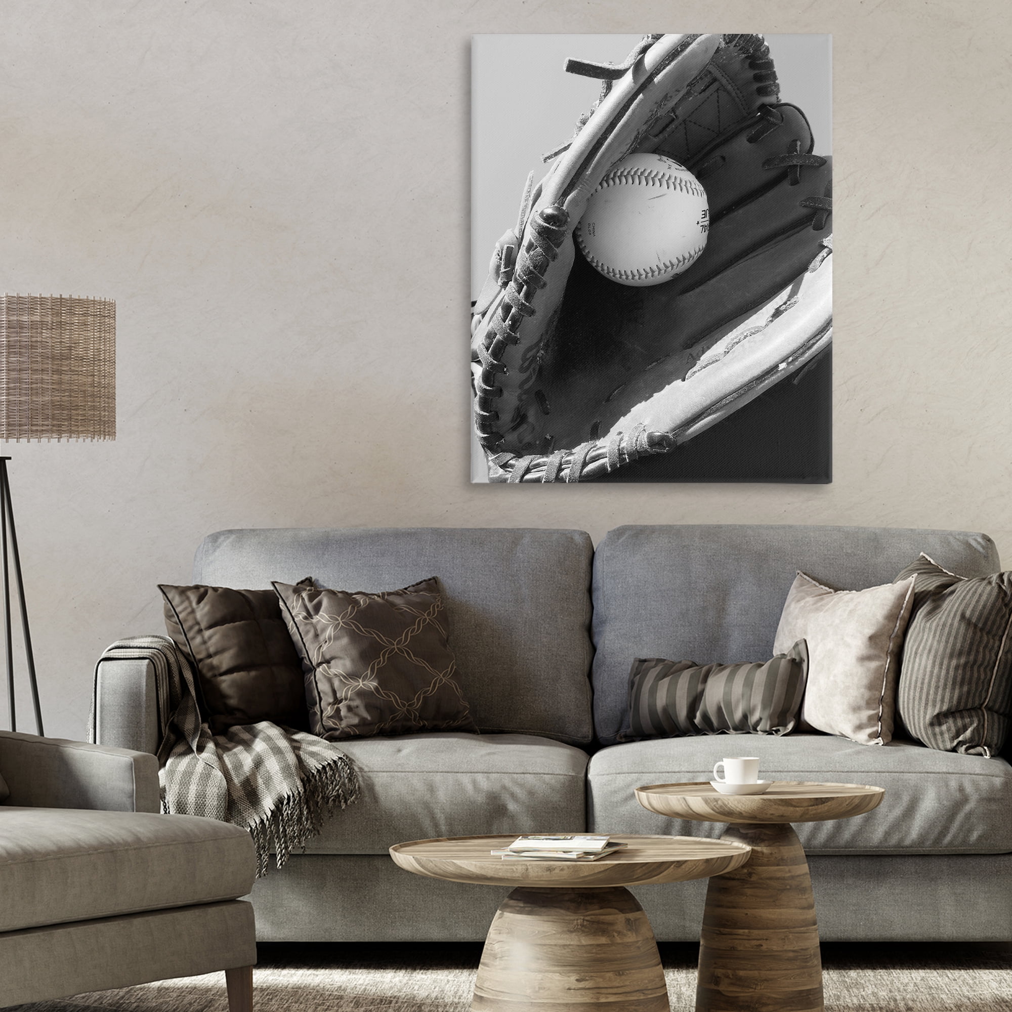Stupell Industries Nice Catch Baseball Canvas Wall Art, design by Marcus Prime
