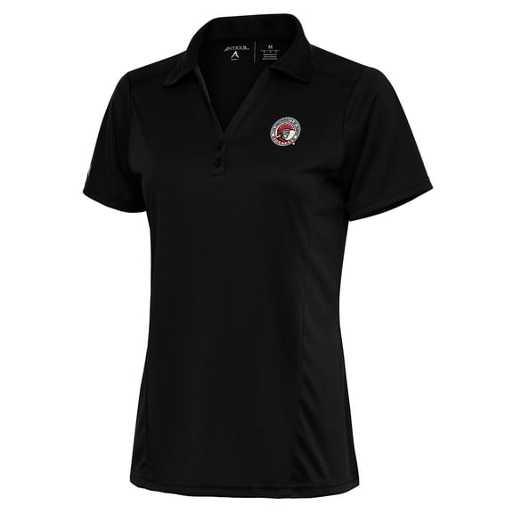 Women's Antigua Black Tampa Spartans Tribute Polo