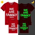 thumbnail image 2 of Camisetas navideñas a juego para la familia, camiseta luminosa de diseño exclusivo, We are Family, 2023, 2 of 4