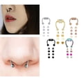 thumbnail image 4 of Guardoinrt Xiangbala Magnetic Fake Septum Nose Rings Hoop for Women Chic and Sophisticated Acrylic 5 Color 1Set, 4 of 6