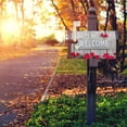thumbnail image 3 of Mailbox Cover Standard Welcome Magnetic Mail Covers Wrapped Letter Post Box Perfect for Outdoor Display 21×18 Inch The Sign Hanging on Rustic Wood Fence with Flower Border of Red Roses, 3 of 6