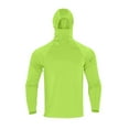 thumbnail image 5 of BiZtdJrK Mens Long Sleeve Ice Silk Sun Protection Shirt with Mask Lightweight Rash Guards Cool Hooded Fishing Shirts Thumb Holes Workout Tops Yellow S, 5 of 10