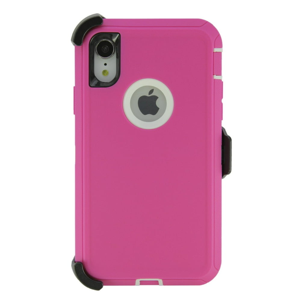 WallSkiN Turtle Series Holster Case for iPhone XR (6.1”), 3Layer Full Body Protective Cover