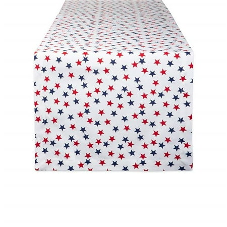 

14 x 72 in. Americana Stars Print Table Runner