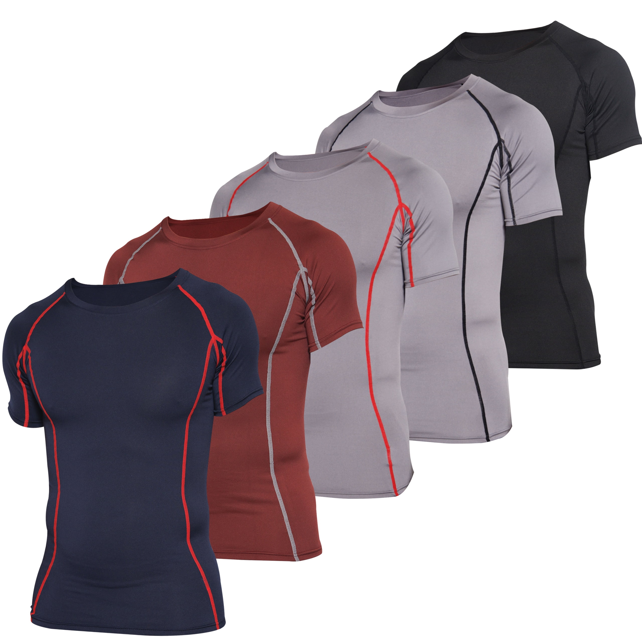 Details about   Mens Compression Plain Base Layer Top Long Sleeve Thermal Gym Sports Shirt Top 