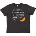 thumbnail image 3 of Inktastic I Love My Paw Paw To The Moon and Back Youth T-Shirt, 3 of 5