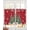 Red, variant on Grey Christmas Tree Sheer Curtains 39 Inch Length 2 Panels Set for Living Room/Bedroom, Snowflake Tree Xmas Kitchen Curtains Grommet Semi-Sheer Curtains Drapes Voile Window Treatments 27.5"x39"x2