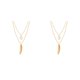 thumbnail image 4 of Collar en capas Sonducket Plumas Hoja Accesorio de moda Mujer Joyería Niñas Plata CBP198829, 4 of 6