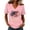 #289Pink, variant on V Neck Shirts 4th of July for Women American Flag Graphic Tee Casual Color Block Short Sleeve Summer Tops